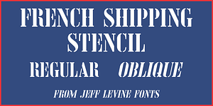 French Shipping Stencil JNL