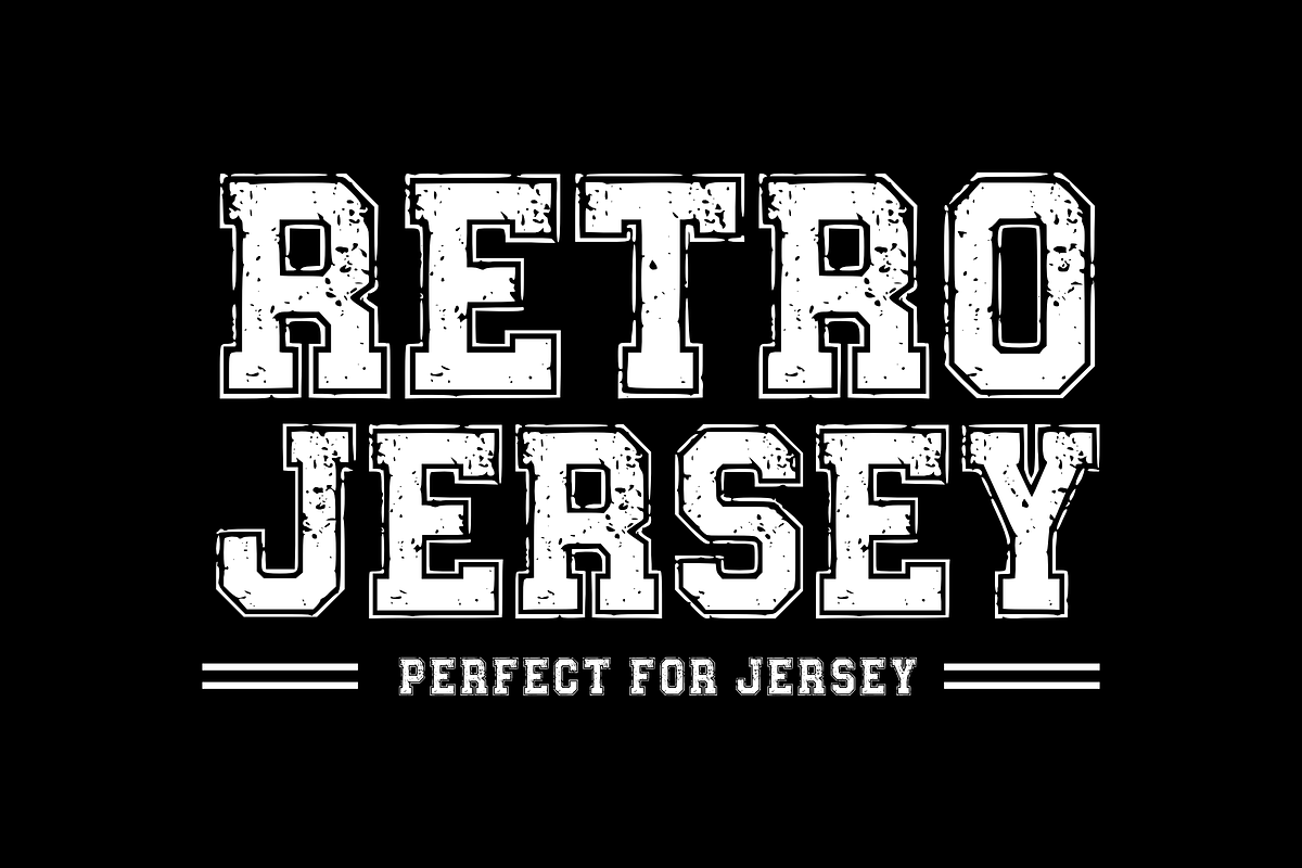 Grunge Jersey - Sports Font, a Slab Serif Font by KiddoGlyphs Studio (Photo 2 of 4)