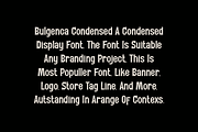Bulgenca Condensed - Sans Font, a Sans Serif Font by Iqsiart Studio (Thumbnail 4 of 7)