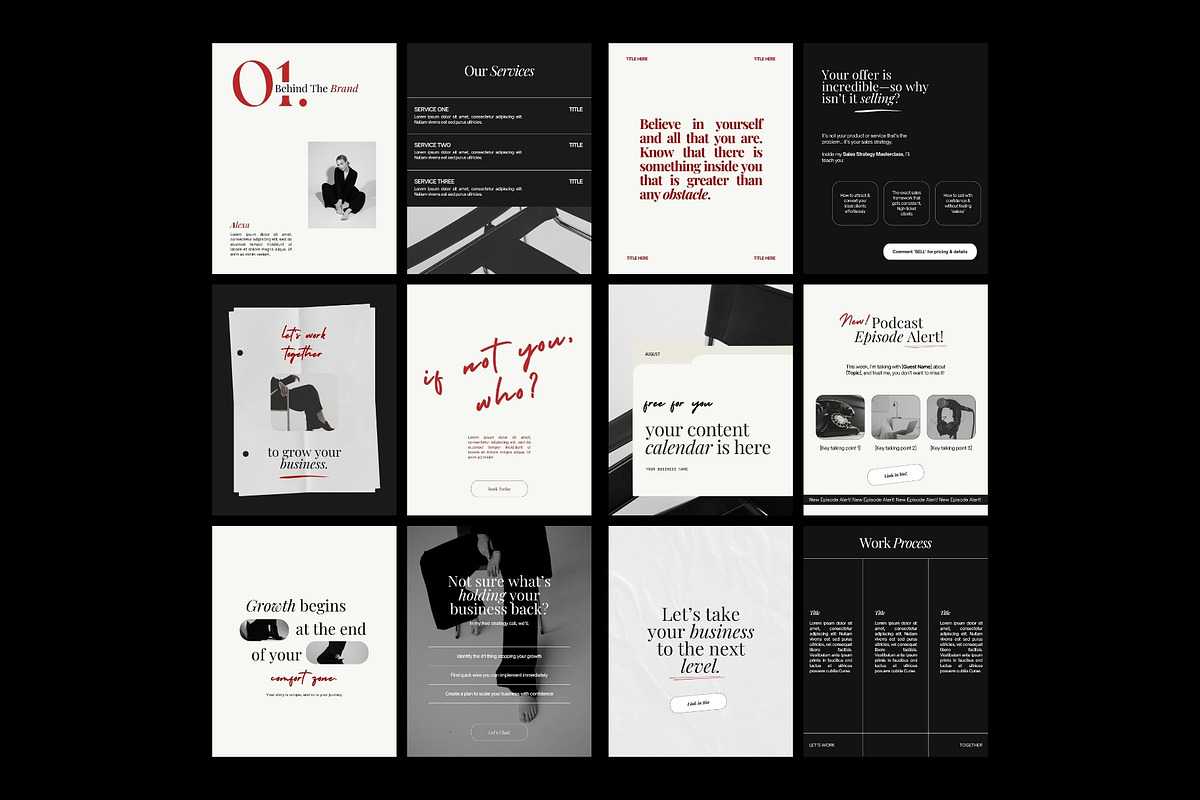 Business Coach Instagram Templates, a Templates & Theme by Terraa Studio Design (Photo 8 of 9)