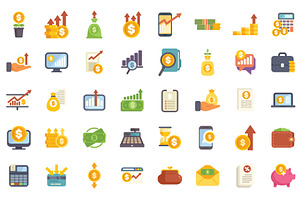 Set of finance investment business, a Finance Illustration by Ylivdesign