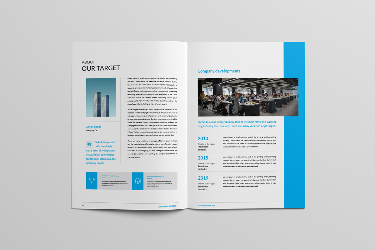 Business Company Profile Template, a Brochure Template by Taiffco (Photo 6 of 8)