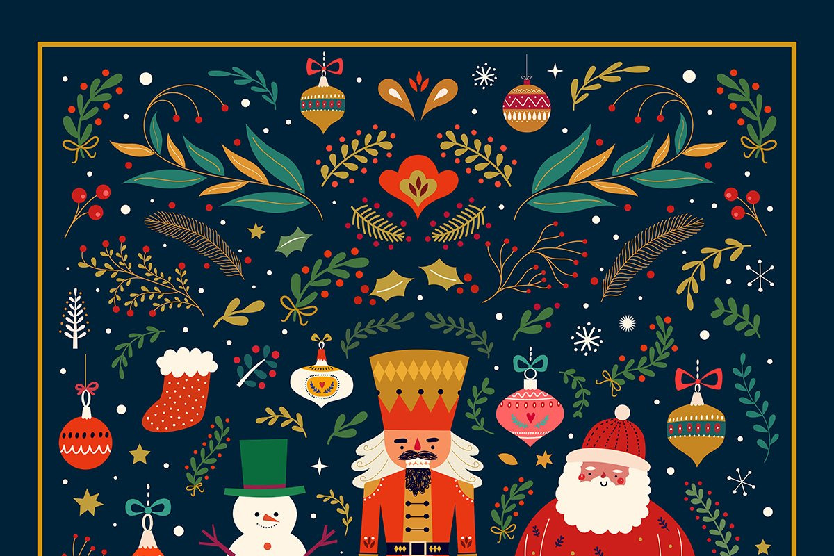 BEST CHRISTMAS BUNDLE 16 PRODUCTS, an Animal Illustration by MoleskoStudio (Photo 3 of 56)