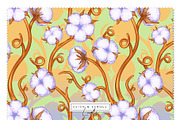 Cotton & Swallow Seamless Patterns, a Decorative Illustration by Liiafis (Thumbnail 7 of 16)