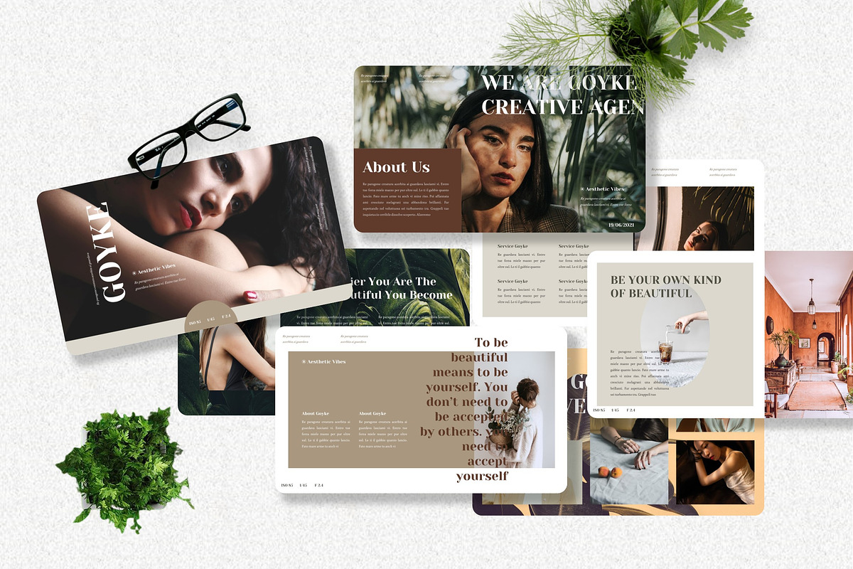 Goyke - Aesthetic Powerpoint, a Presentation Template by Dhabee (Photo 1 of 7)