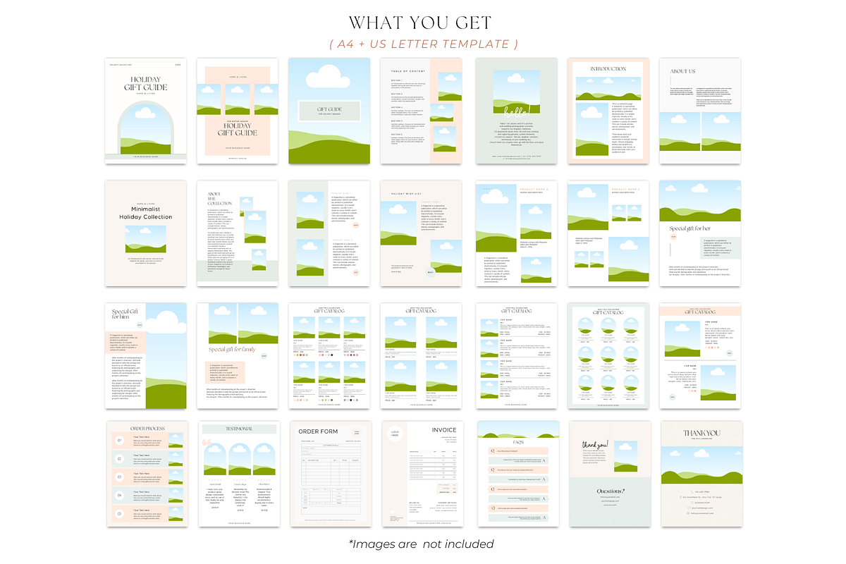 Holiday Gift Guide Canva Template, a Magazine Template by Hellohastore (Photo 2 of 8)