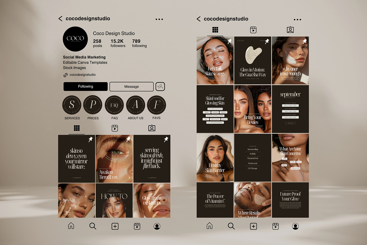 300 Esthetician Instagram Templates, a Social Media Template by COCO Designs (Photo 20 of 21)