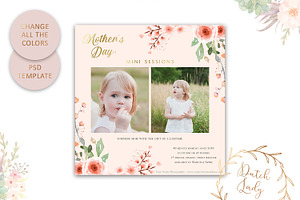 PSD Photo Session Card Template 37