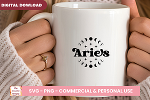 Aries Zodiac Sign SVG Cut Files