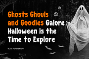 BLACK MONSTER - Halloween Font, a Handwritten Font by Mozatype (Thumbnail 8 of 10)