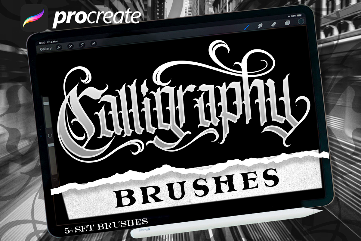 calligraphy brush, a Brush Add-On by danusetyaji (Photo 1 of 4)