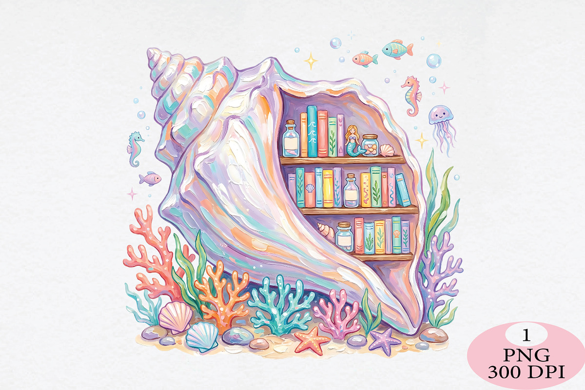 Summer Shell Shell Library PNG, a Seasonal Illustration by Daily.Designs