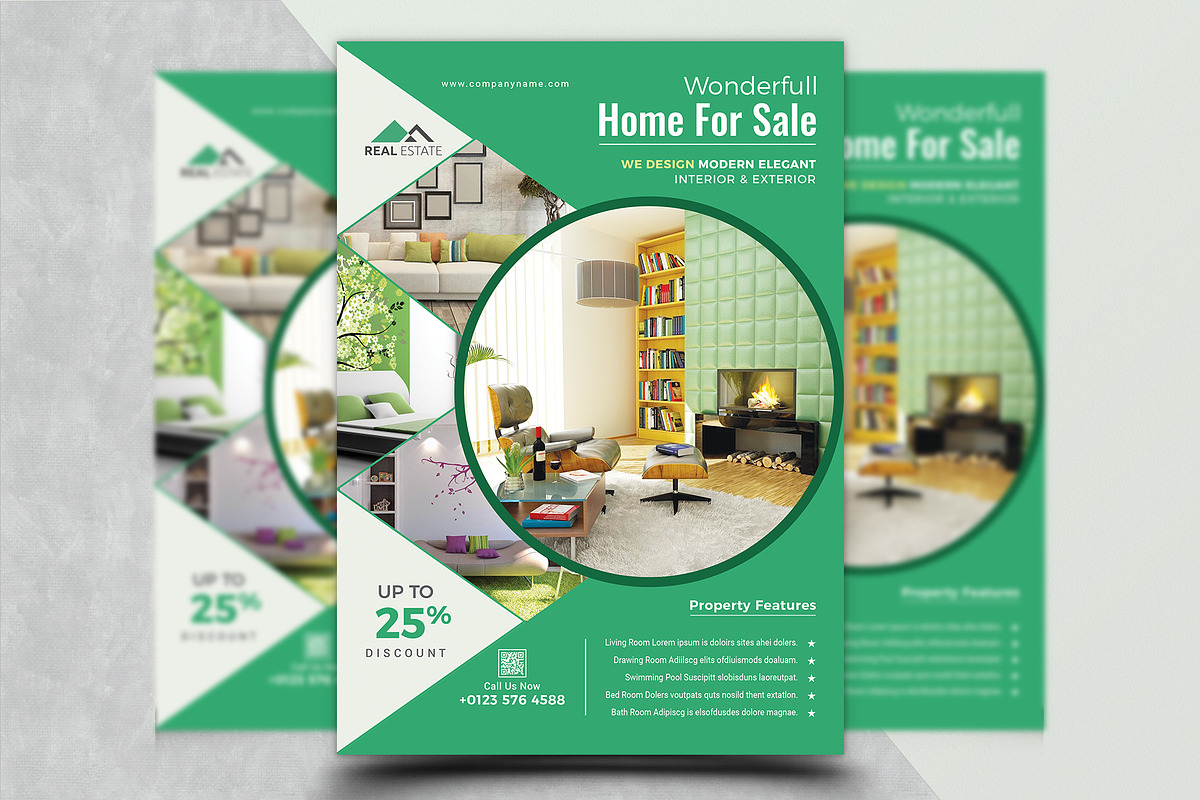 Real Estate Flyer Template, a Flyer Template by ThemeDevisers (Photo 1 of 2)