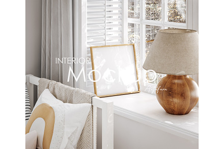 Frame mockup in home interior, a Household Mockup by Artjafara