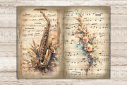 Music Vintage Sheet | Junk Journal, an Object Illustration by GlamArtZhanna (Thumbnail 5 of 9)