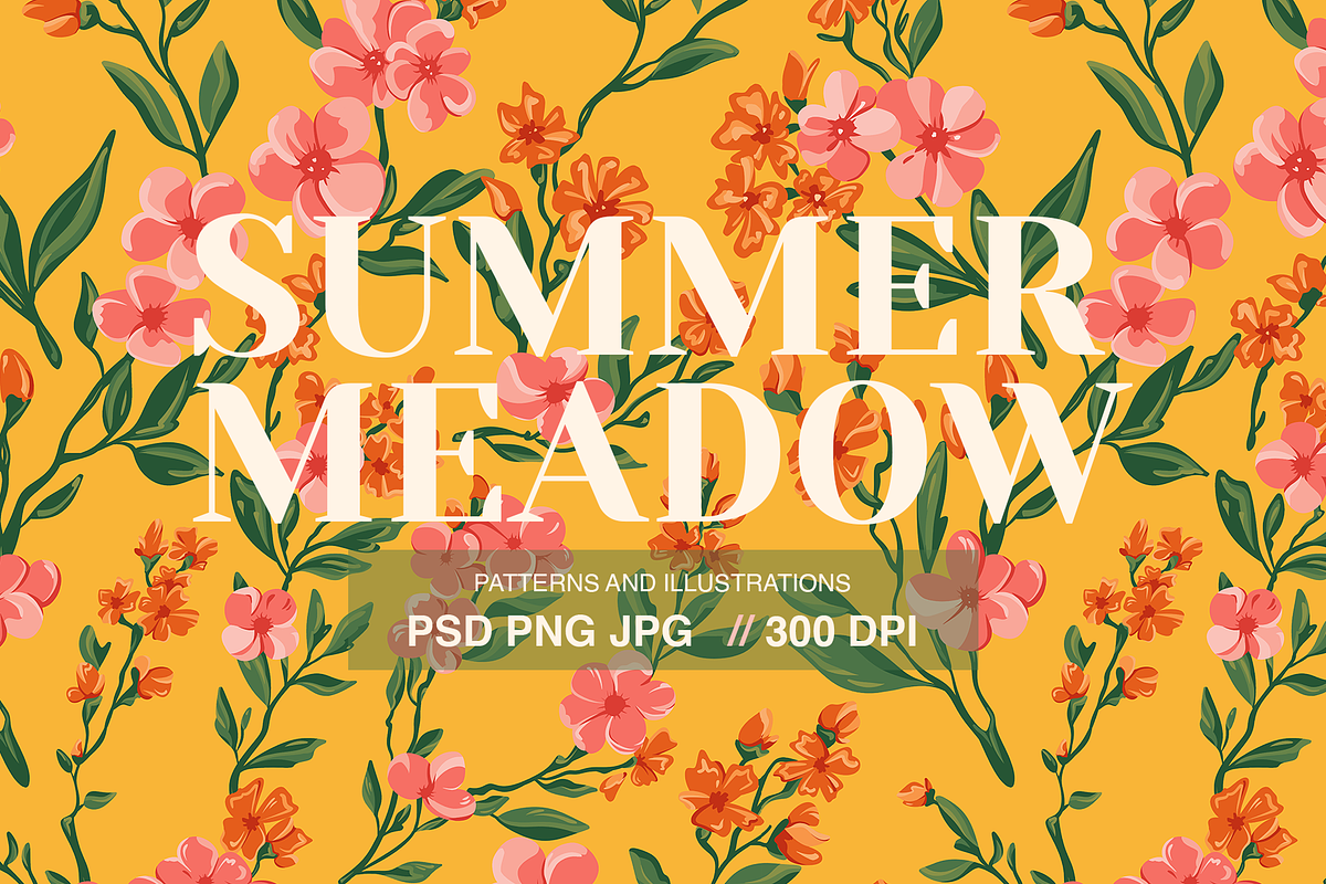 Summer Seamless Floral Pattern, a Pattern Graphic by Mariia Kovalchuk (Photo 1 of 12)