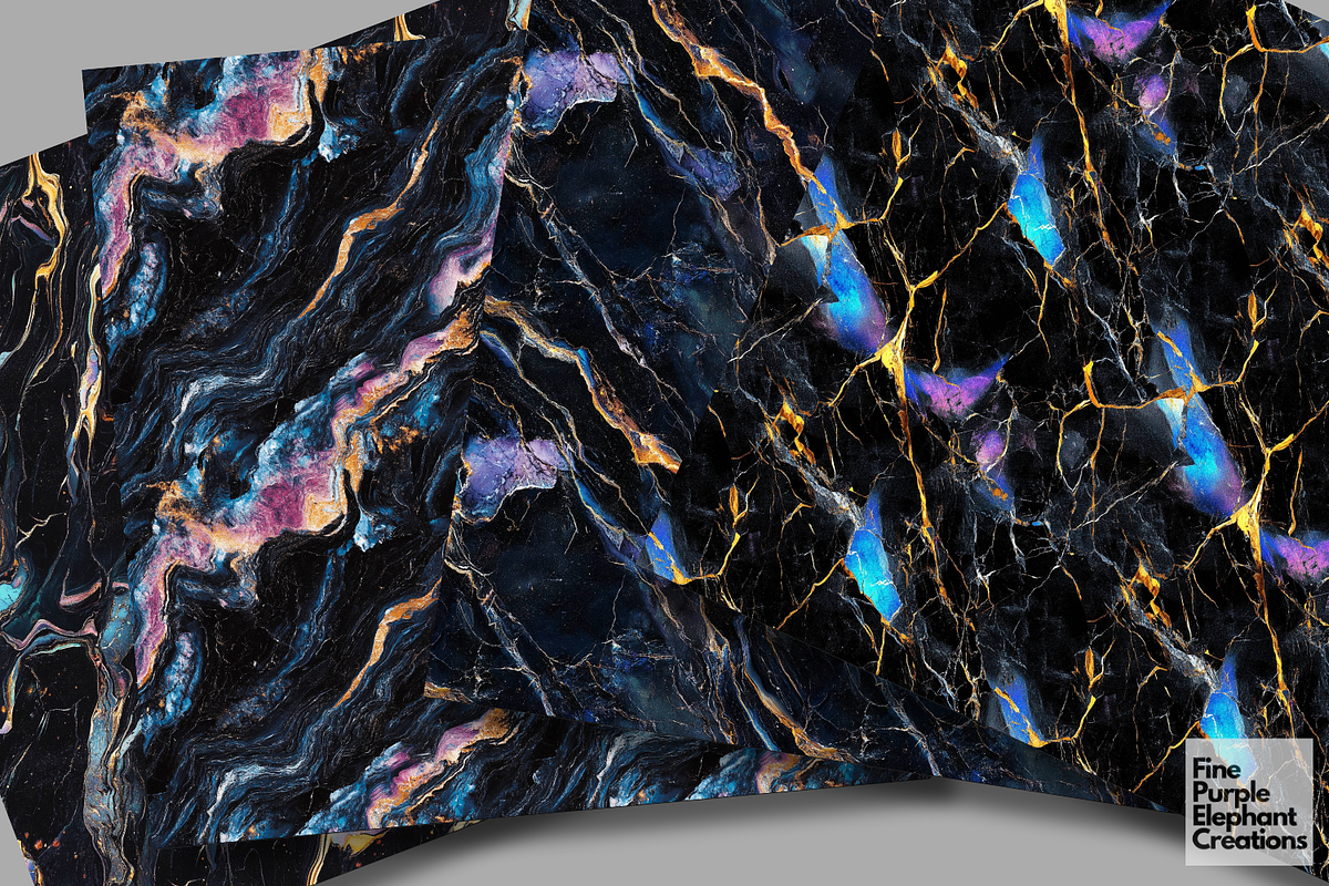 Holographic Marble Texture Granite, a Pattern Graphic by Fine Purple Elephant (Photo 4 of 5)