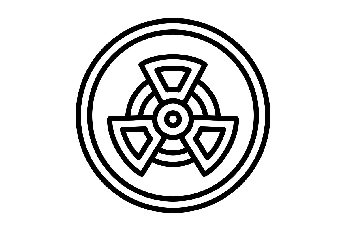 Radiation Line Icon, an Icon by Pexelpy