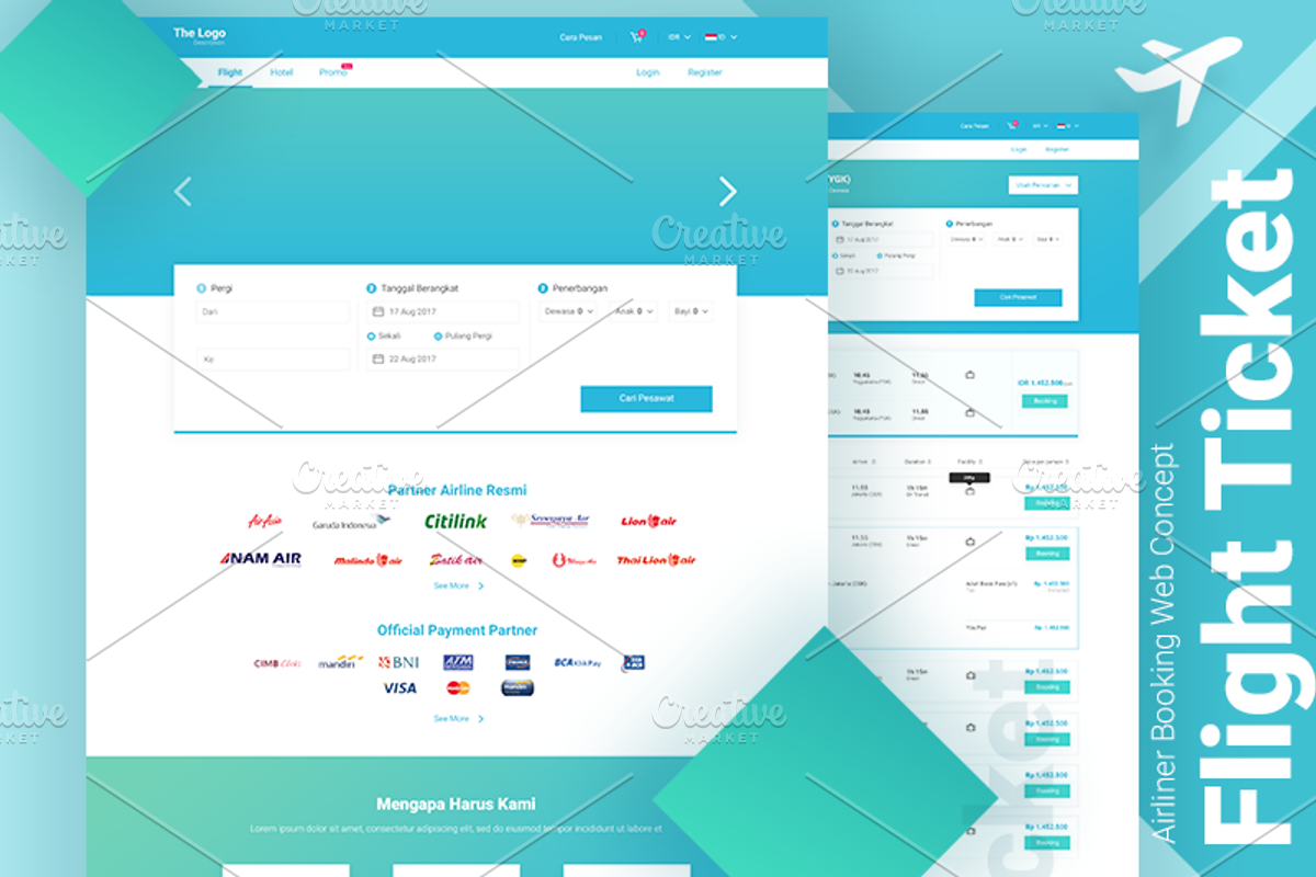 Flight Ticket Responsive HTML, a HTML Template by Brainstorm Lab (Photo 3 of 3)