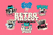 Retro Mascot Pack ; Vol.1 - Vol.3, a Graphic by 159room.studio (Thumbnail 3 of 7)