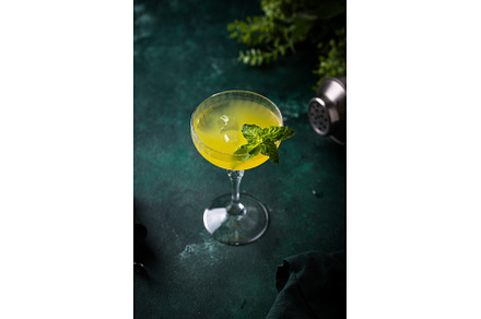 Tropical yellow lemon cocktail on, a Food & Drink Photo by Yulia Furman
