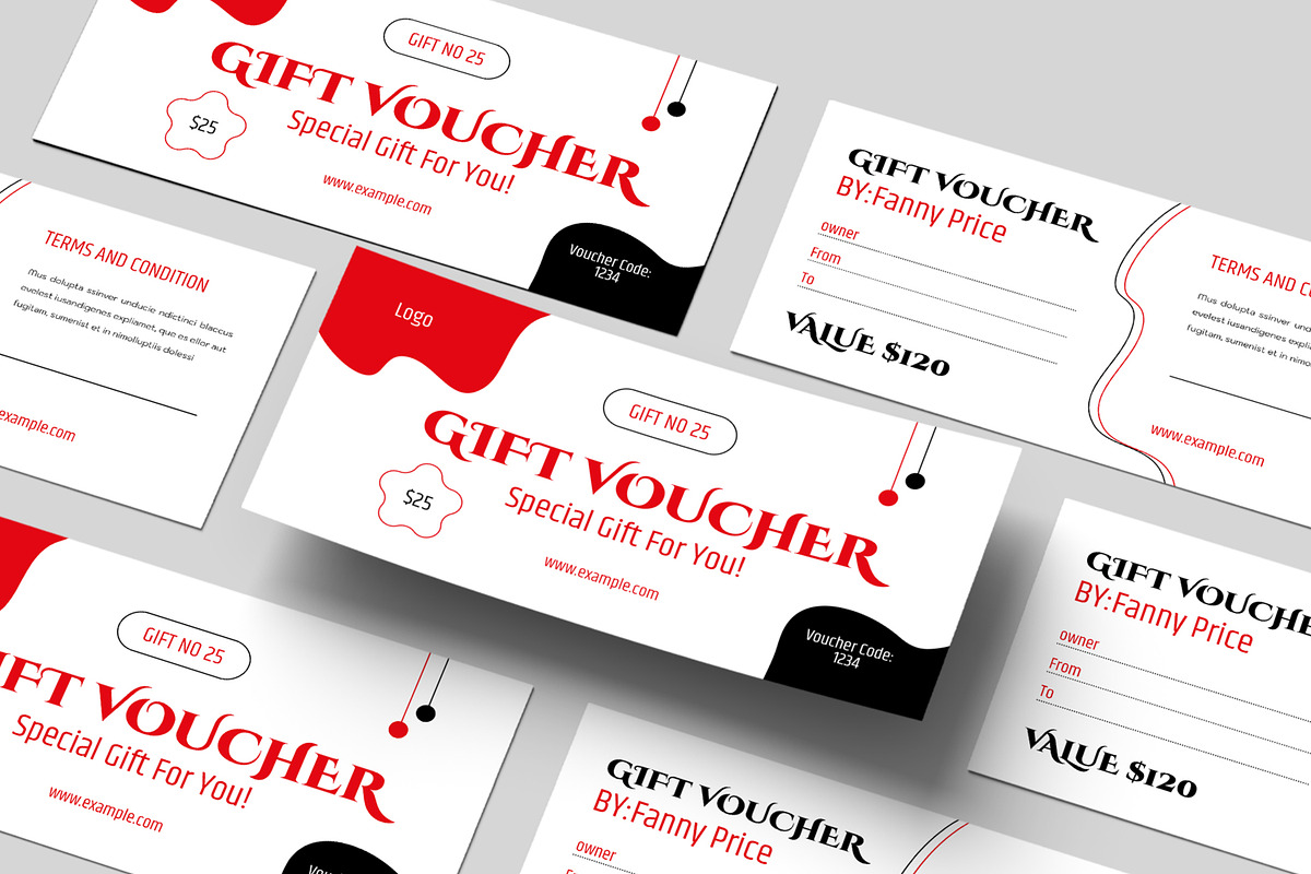 Gift Voucher Layout, a Stationery Template by ContestDesign (Photo 3 of 3)