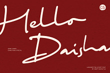 CS Daisha – Handwritten Script Font