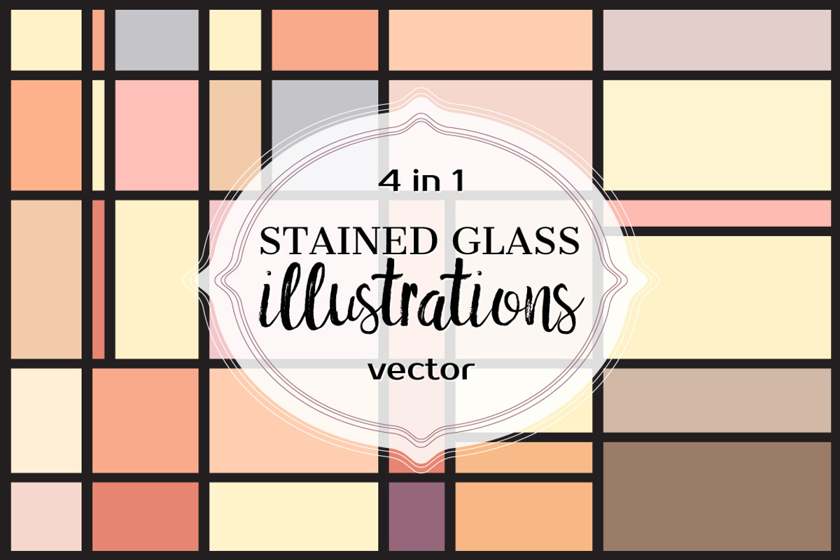 STAINED GLASS Illustrations, a Texture Graphic by ekaart (Photo 4 of 5)