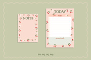 Cherry Patterns & Stationery Set, a Graphic by Nina Bered Illustration (Thumbnail 6 of 6)