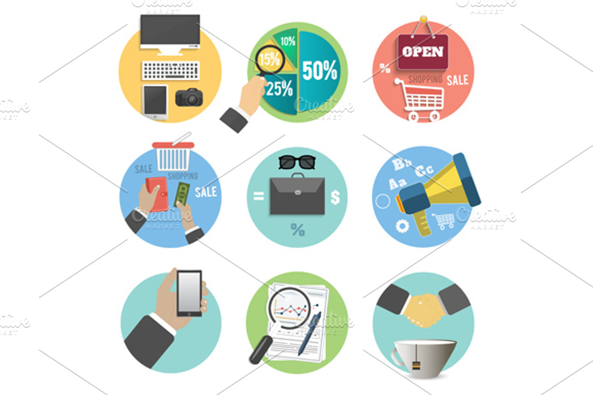 Business, office and marketing items