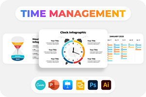 Time Management - Infographics Pack!