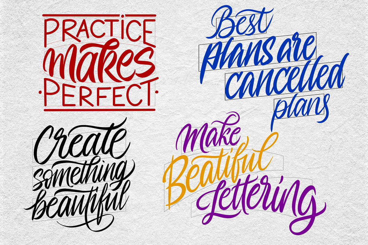 Lettering Grid Layout Procreate Pack, a Brush Add-On by ZenLettering (Photo 6 of 7)