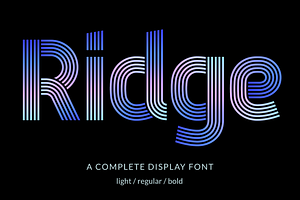 Ridge 5, a Font by Studio Dot by dot