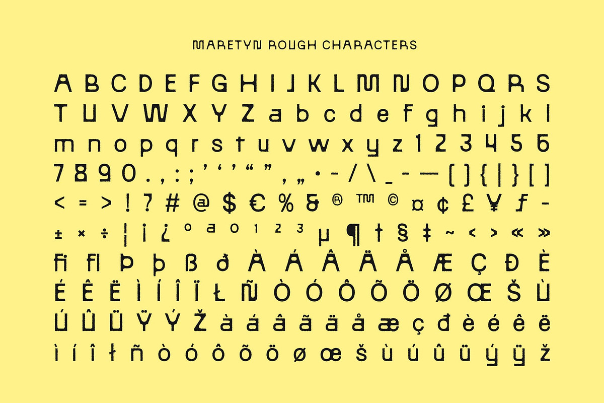 Maretyn Rough, a Sans Serif Font by Craft Supply Co. (Photo 7 of 8)