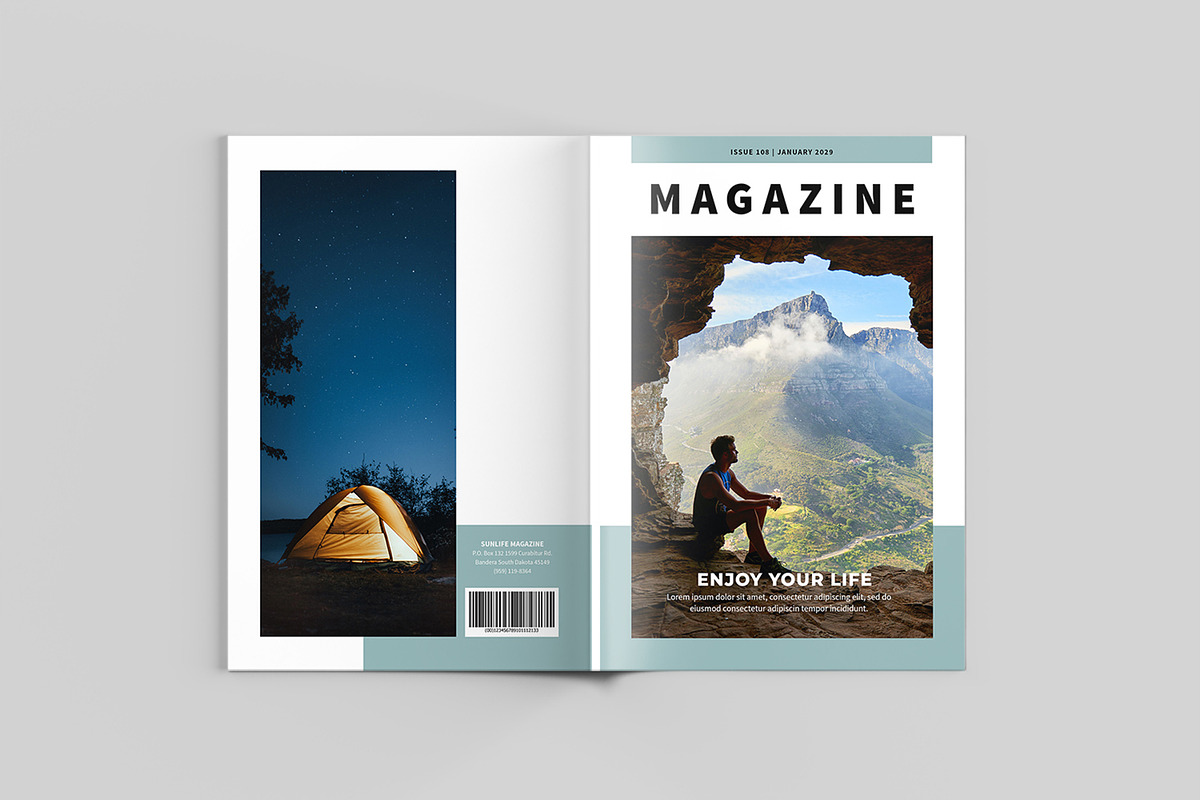 Travel Magazine Template, a Magazine Template by xtratimebd (Photo 8 of 9)