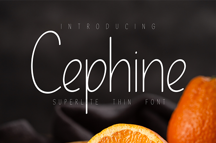 Cephine Lite Description font, a Sans Serif Font by Monoletter Studio