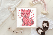 Leopard Valentine's Leopard PNG, an Illustration by CraftArtStudio (Thumbnail 4 of 4)
