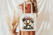 Whimsical Easter Panda Clipart, an Illustration by designcity5 (Thumbnail 4 of 5)