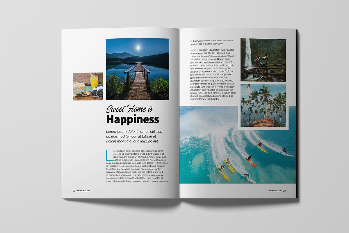 Travel Magazine Template, a Magazine Template by xtratimebd (Photo 4 of 8)