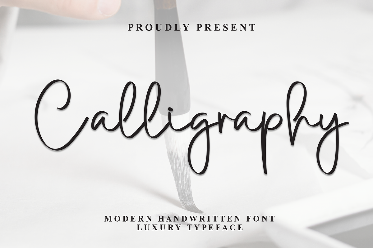 Calligraphy | Script Font, a Handwritten Font by Scratchones (Photo 1 of 8)