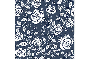 Floral Seamless Pattern With Roses