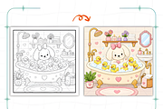 Cozy Introvert Girl Coloring Book, a Person Illustration by Coco Bloom (Thumbnail 8 of 8)