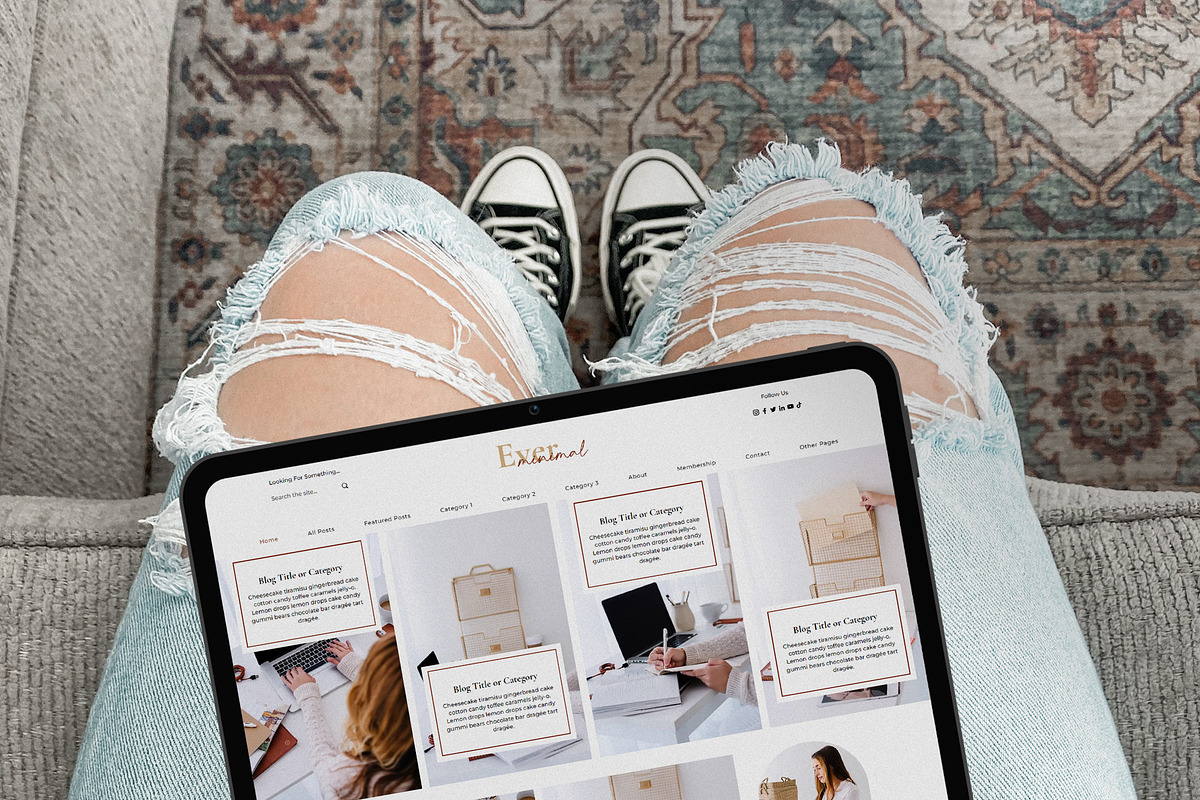 EverMinimal Wix Website Template, a Wix Template by Girl Boss From Home (Photo 6 of 6)