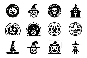 Spooky Halloween Icon Pack, an Icon by Vectorium Studio