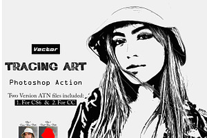 Vector Tracing Art Photoshop Action