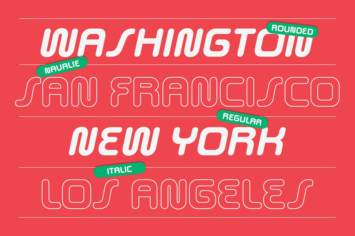 Navalie Rounded, a Sans Serif Font by Craft Supply Co. (Photo 3 of 8)