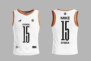 Basketball Jersey, a Shirt Mockup by SLAB! Design (Thumbnail 2 of 3)