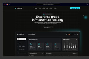ShieldOS- Cybersecurity Figma UI Kit
