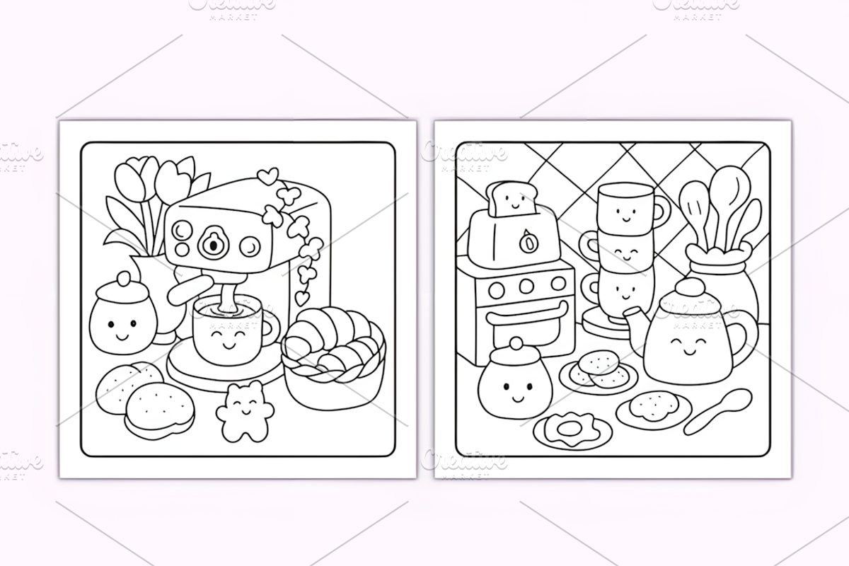 Tiny Corner Cozy Coloring Vol. 1, a Decorative Illustration by Coco Bloom (Photo 3 of 4)