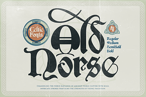 Old Norse, a Serif Font by Burntilldead